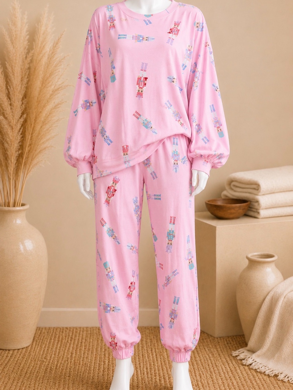 HeyLovely Nutcracker-Print Women's Pajama Set